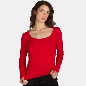 Brilliant Red Long Sleeve Tee M